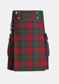 Utility_McKimm_J_W_Tartan_12889_kilt_front_image_with_pleated_design_and_adjustable_buckles_for_men
