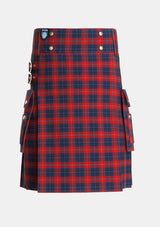 Utility_McKnight_Dress_Personal_Tartan_2184_kilt_front_image_with_pleated_design_and_adjustable_buckles_for_men
