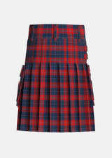 Utility_McKnight_Personal_Tartan_2179_kilt_back_image_with_pleated_design_and_adjustable_buckles_for_men
