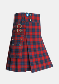 Utility_McKnight_Personal_Tartan_2179_kilt_side_image_with_pleated_design_and_adjustable_buckles_for_men