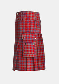 Utility_McLaughlin_K_and_Family_Tartan_14569_kilt_left_image_with_pleated_design_and_adjustable_buckles_for_men