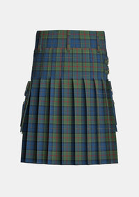 Utility_McMeeken_Tartan_10089_kilt_back_image_with_pleated_design_and_adjustable_buckles_for_men
