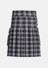 Utility_McRae_Dress_Tartan_2800_kilt_back_image_with_pleated_design_and_adjustable_buckles_for_men