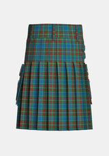 Utility_Mcconnell_tartan_141_kilt_back_image_with_pleated_design_and_adjustable_buckles_for_men