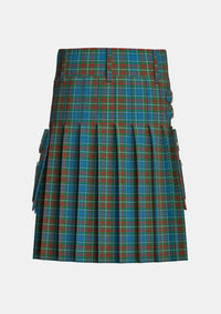 Utility_Mcconnell_tartan_141_kilt_back_image_with_pleated_design_and_adjustable_buckles_for_men