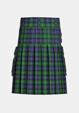 Utility_Mccormick_tartan_7161_kilt_back_image_with_pleated_design_and_adjustable_buckles_for_men
