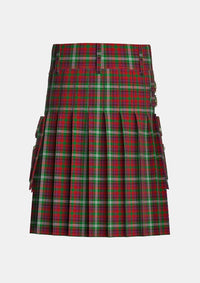 Utility_Mcguire_tartan_6065_kilt_back_image_with_pleated_design_and_adjustable_buckles_for_men