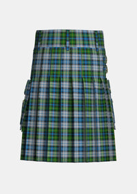 Utility_Mcneil_tartan_1974_kilt_back_image_with_pleated_design_and_adjustable_buckles_for_men