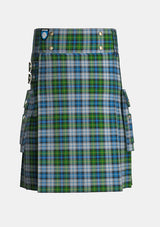 Utility_Mcneil_tartan_1974_kilt_front_image_with_pleated_design_and_adjustable_buckles_for_men