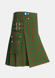 Utility_Menzies_2_Tartan_894_kilt_side_image_with_pleated_design_and_adjustable_buckles_for_men