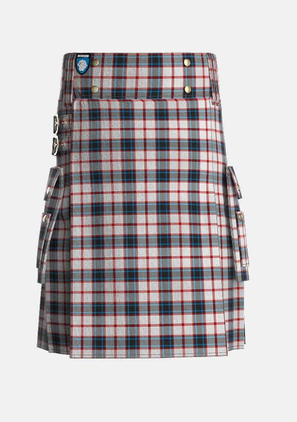 Utility_Merrilees_Dress_Dance_Tartan_6369_kilt_front_image_with_pleated_design_and_adjustable_buckles_for_men