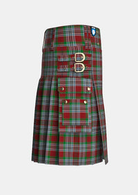Utility_Metcalf_Tartan_3471_kilt_right_image_with_pleated_design_and_adjustable_buckles_for_men
