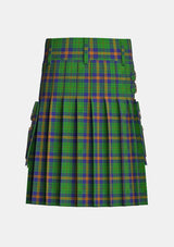 Utility_Mexico_Tartan_kilt_back_image_with_pleated_design_and_adjustable_buckles_for_men