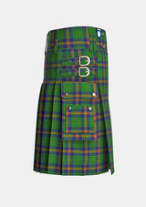 Utility_Mexico_Tartan_kilt_right_image_with_pleated_design_and_adjustable_buckles_for_men