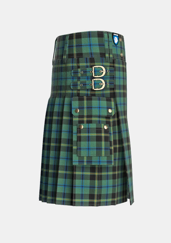 Utility_Michaluk_Personal_Tartan_6217_kilt_right_image_with_pleated_design_and_adjustable_buckles_for_men