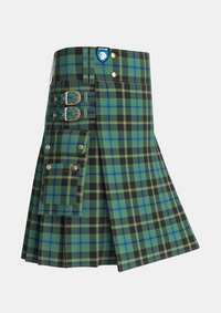 Utility_Michaluk_Personal_Tartan_6217_kilt_side_image_with_pleated_design_and_adjustable_buckles_for_men