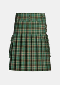 Utility_Michigan_Tartan_kilt_back_image_with_pleated_design_and_adjustable_buckles_for_men