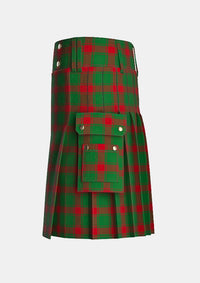 Utility_Middleton_tartan_903_kilt_left_image_with_pleated_design_and_adjustable_buckles_for_men