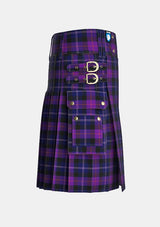 Utility_Millar_Euan_Tartan_15279_kilt_right_image_with_pleated_design_and_adjustable_buckles_for_men