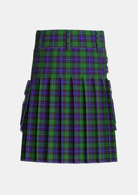 Utility_Mitchell_2_Tartan_3178_kilt_back_image_with_pleated_design_and_adjustable_buckles_for_men