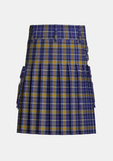 Utility_Monaghan_County_Crest_Range_Tartan_7412_kilt_back_image_with_pleated_design_and_adjustable_buckles_for_men