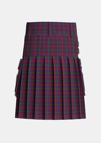 Utility_Montgomrie_Montgomery_of_Eglinton_Tartan_1082_kilt_back_image_with_pleated_design_and_adjustable_buckles_for_men