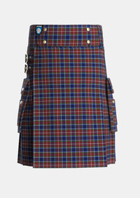 Utility_Moon_Georgia_USA_Tartan_4100_kilt_front_image_with_pleated_design_and_adjustable_buckles_for_men