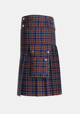Utility_Moon_Georgia_USA_Tartan_4100_kilt_left_image_with_pleated_design_and_adjustable_buckles_for_men
