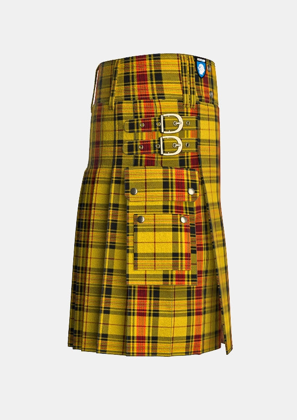 Utility_Morgan_Walsh_Tartan_kilt_right_image_with_pleated_design_and_adjustable_buckles_for_men