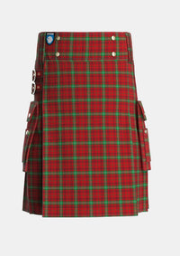 Utility_Morrison_2_Tartan_998_kilt_front_image_with_pleated_design_and_adjustable_buckles_for_men