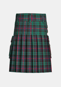 Utility_Morrison_tartan_kilt_back_image_with_pleated_design_and_adjustable_buckles_for_men