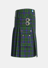 Utility_Mowat_2_Tartan_258_kilt_right_image_with_pleated_design_and_adjustable_buckles_for_men