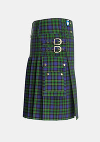 Utility_Mowat_2_Tartan_258_kilt_right_image_with_pleated_design_and_adjustable_buckles_for_men