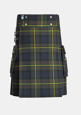 Utility_Muir_Modern_Tartan_kilt_front_image_with_pleated_design_and_adjustable_buckles_for_men