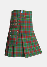 Utility_Muirhead_2_Tartan_3099_kilt_side_image_with_pleated_design_and_adjustable_buckles_for_men