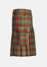Utility_Muirhead_Tartan_6001_kilt_left_image_with_pleated_design_and_adjustable_buckles_for_men