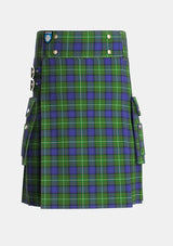 Utility_Mulcahy_Tartan_7264_kilt_front_image_with_pleated_design_and_adjustable_buckles_for_men