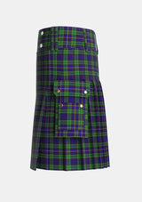 Utility_Mulholland_Personal_Tartan_5649_kilt_left_image_with_pleated_design_and_adjustable_buckles_for_men