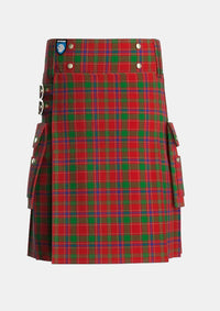Utility_Munro_2_Tartan_974_kilt_front_image_with_pleated_design_and_adjustable_buckles_for_men