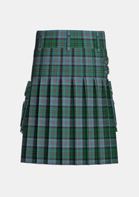 Utility_Munster_Tartan_4061_kilt_back_image_with_pleated_design_and_adjustable_buckles_for_men