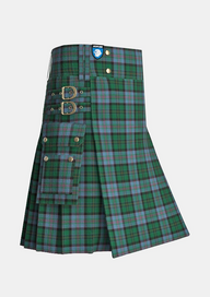 Utility_Munster_Tartan_4061_kilt_side_image_with_pleated_design_and_adjustable_buckles_for_men