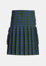 Utility_Murray_1810_Tartan_271_kilt_back_image_with_pleated_design_and_adjustable_buckles_for_men