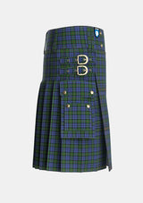 Utility_Murray_1810_Tartan_271_kilt_right_image_with_pleated_design_and_adjustable_buckles_for_men