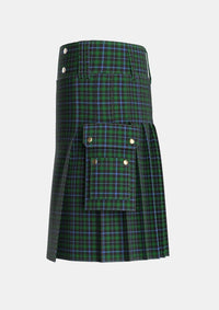 Utility_Murray_1830_40_Tartan_52_kilt_left_image_with_pleated_design_and_adjustable_buckles_for_men