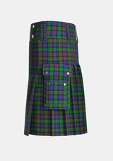 Utility_Murray_of_Atholl_Tartan_281_kilt_left_image_with_pleated_design_and_adjustable_buckles_for_men