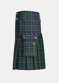 Utility_Murray_of_Atholl_Tartan_281_kilt_left_image_with_pleated_design_and_adjustable_buckles_for_men