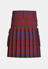 Utility_Murray_of_Tullibardine_Tartan_440_kilt_back_image_with_pleated_design_and_adjustable_buckles_for_men