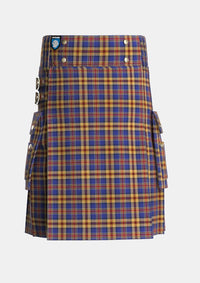Utility_Murtaugh_Tartan_4022_kilt_front_image_with_pleated_design_and_adjustable_buckles_for_men