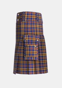 Utility_Murtaugh_Tartan_4022_kilt_left_image_with_pleated_design_and_adjustable_buckles_for_men