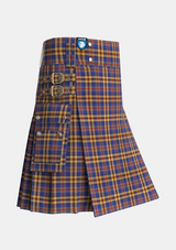 Utility_Murtaugh_Tartan_4022_kilt_side_image_with_pleated_design_and_adjustable_buckles_for_men